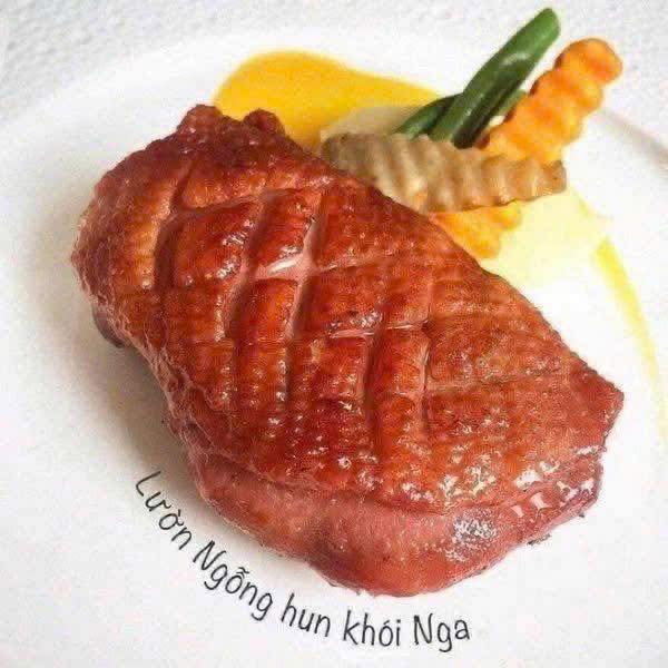 lườn ngỗng hun khói - set 4 miếng